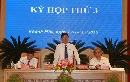 Ngày làm việc thứ 2, Kỳ họp thứ 3 HĐND tỉnh Khánh Hòa khóa VI