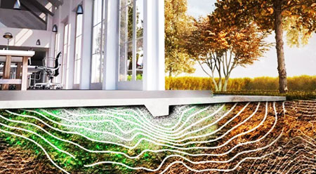 Đất thông minh chứa vi khuẩn tiết xi măng sinh học gia cố móng nhà