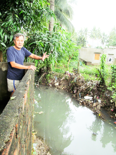 Xã Vĩnh Lương: Mương nước thải gây ô nhiễm