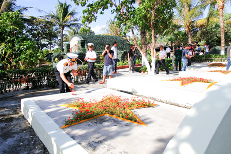 Thăm, tặng quà Tết cho quân và dân xã đảo Nam Yết