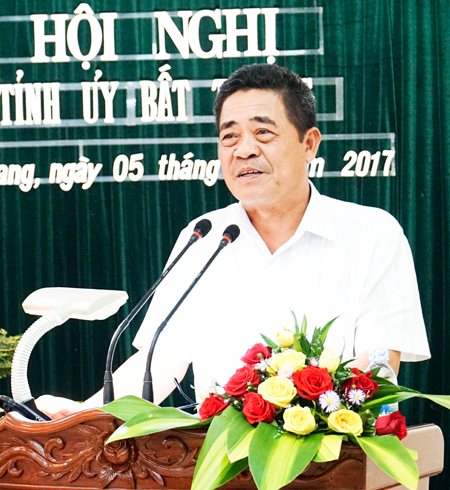 Hội nghị Tỉnh ủy Khánh Hòa bất thường