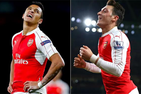 Mesut Ozil và Alexis Sanchez rất có thể sẽ rời Arsenal.