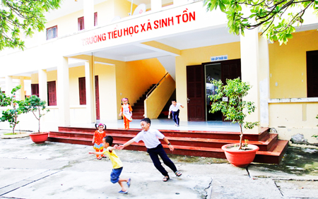 Children playing on New Year occasion.