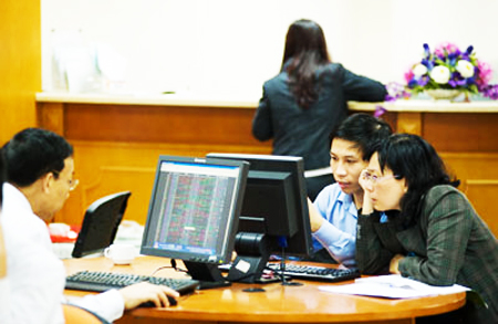 Nhóm cổ phiếu tài chính khởi sắc