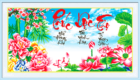 Độc đáo tranh đính đá