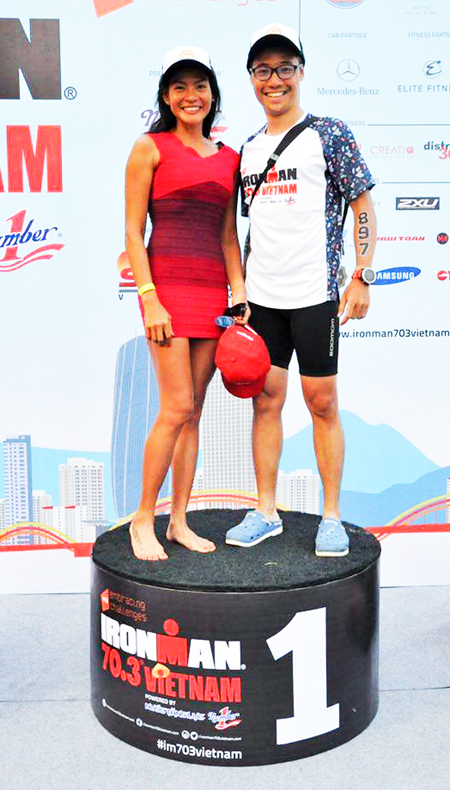 Nguyễn Thị Gia Huệ đạt giải nhất tại Cuộc thi Ironman 2016 tại Đà Nẵng