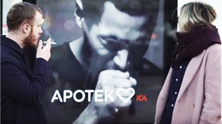 Bảng điện tử biết ho khi người hút thuốc đứng gần