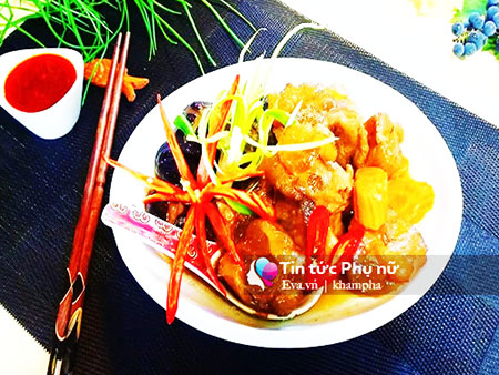 Gân bò hầm nấm hương