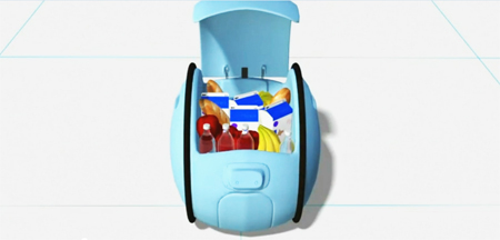 Robot khuân vác đi nhanh như xe đạp