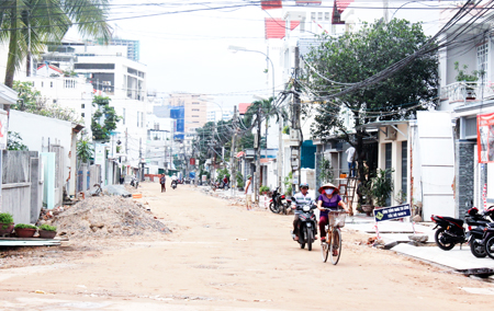 Tuyến đường Ba Làng đang được nâng cấp, mở rộng
