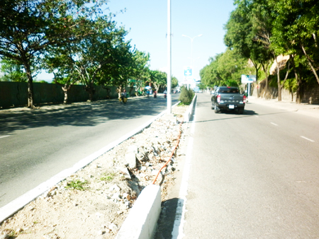 Cần chỉnh trang lại dải phân cách