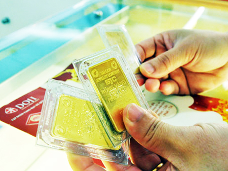 Giá vàng trong nước giảm mạnh