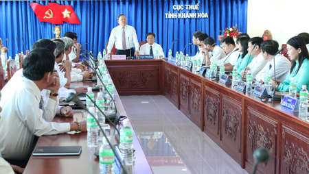 Làm việc với Cục Thuế tỉnh