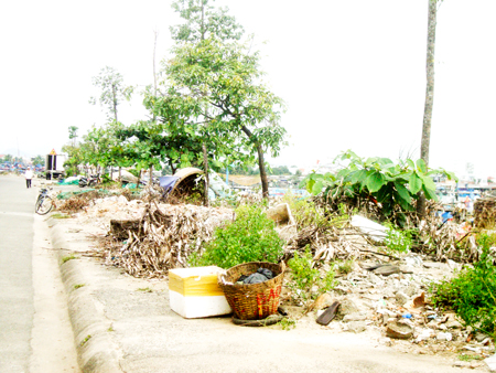 Lề đường nhếch nhác