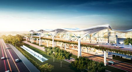 Phối cảnh Nhà ga hành khách quốc tế Cam Ranh