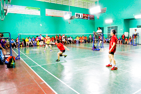 Một giải đấu cầu lông được tổ chức từ nguồn kinh phí xã hội hóa