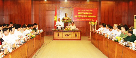 Thủ tướng Nguyễn Xuân Phúc làm việc tại Khánh Hòa