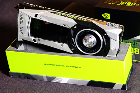 Mẫu card với thiết kế gốc được NVIDIA trình diễn trong hội thảo của các nhà phát triển trò chơi điện tử tại San Francisco (Mỹ)