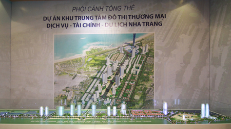 Phối cảnh tổng thể Khu phức hợp trung tâm đô thị - dịch vụ - tài chính - du lịch Nha Trang.