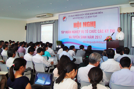 Tập huấn tổ chức các kỳ thi năm 2017
