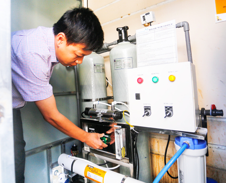 40 trường học được trang bị hệ thống lọc nước hiện đại