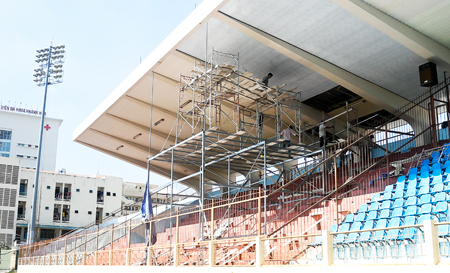 Sửa chữa sân vận động 19-8 Nha Trang