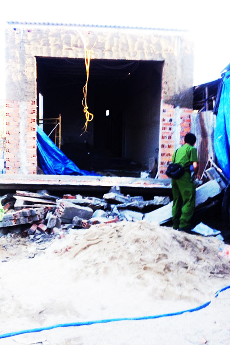 Nhà xây "chui" bị sập, chủ thầu tử nạn