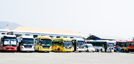 Xe đón, trả khách trong thành phố giảm