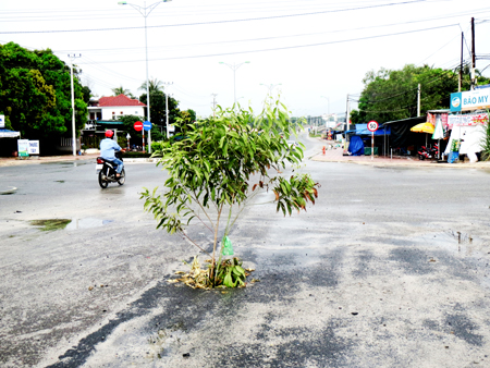 Hố giữa ngã ba đường