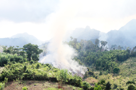 Người dân cần thận trọng khi đốt dọn nương rẫy để tránh gây cháy lan vào rừng