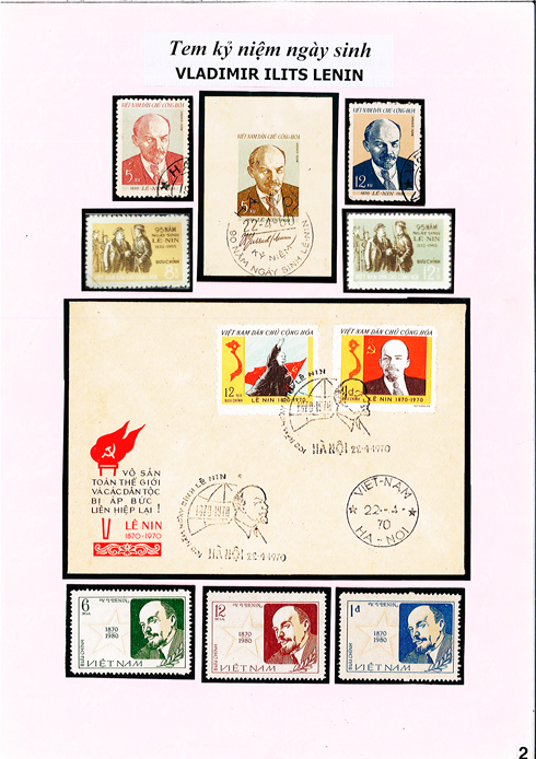 Những bộ tem kỷ niệm ngày sinh V.I.Lênin