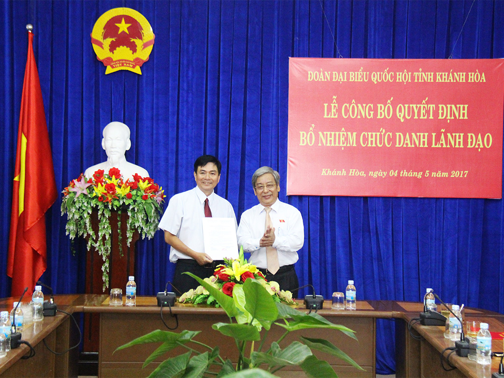 Ông Lữ Thanh Hải giữ chức vụ Phó Trưởng Đoàn đại biểu Quốc hội chuyên trách tỉnh Khánh Hòa