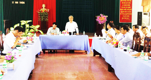 Đồng chí Lê Xuân Thân kết luận tại buổi làm việc