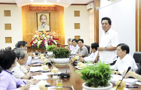 Thường trực Tỉnh ủy làm việc với Ban Thường vụ Đảng ủy Khối Các cơ quan tỉnh