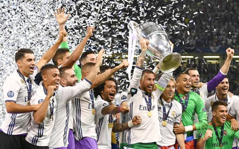 Real Madrid vô địch Champions League 2016 - 2017. (Ảnh Internet)