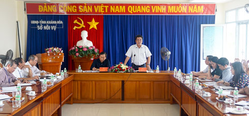 Thường trực Tỉnh ủy làm việc với Sở Nội vụ