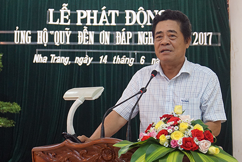 Phát động ủng hộ Quỹ "Đền ơn đáp nghĩa" năm 2017