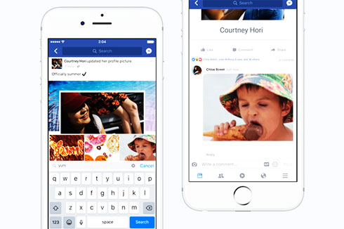 Facebook cho phép trả lời bình luận bằng ảnh động