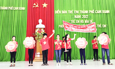 Cam Ranh: Tổ chức diễn đàn trẻ em năm 2017