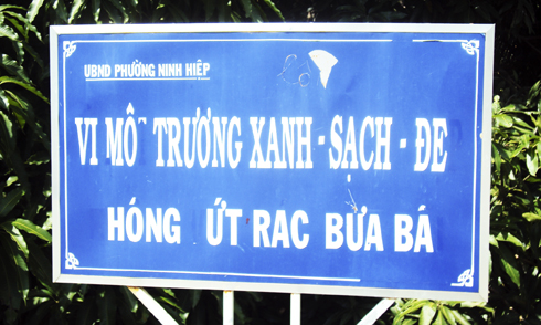 Cần chỉnh sửa lại bảng tuyên truyền