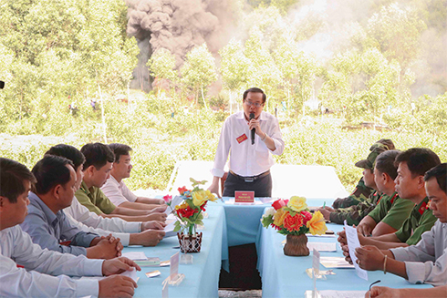 Họp ban chỉ đạo phòng chống cháy rừng huyện Khánh Sơn