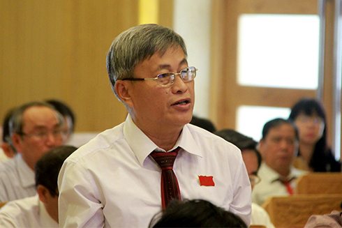 Các đại biểu thảo luận về tinh hình thực hiện nhiệm vụ kinh tế - xã hội 6 tháng đầu năm, phương hướng, nhiệm vụ 6 tháng cuối năm.