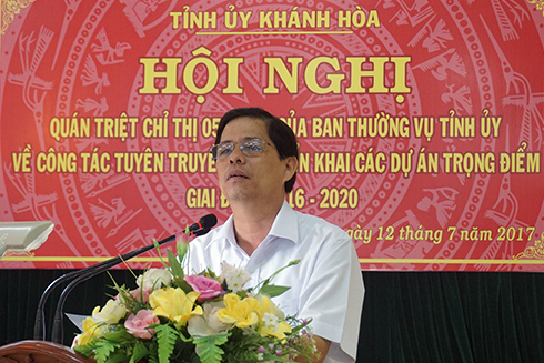 Triển khai thực hiện các dự án trọng điểm: Cần đẩy mạnh công tác tuyên truyền