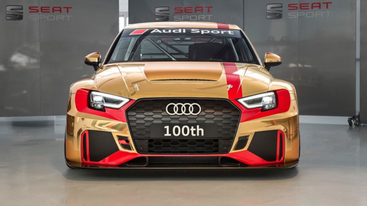 Hình ảnh Audi RS3 LMS thứ 100 vàng Gold "độc nhất vô nhị"