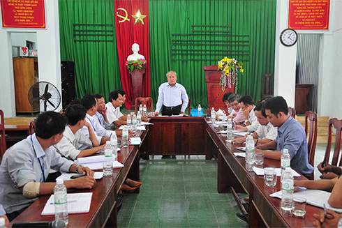 Lãnh đạo tỉnh làm việc với xã Suối Tân