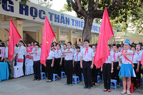 Học sinh Trường THCS Thái Nguyên, TP. Nha Trang (Ảnh minh họa)
