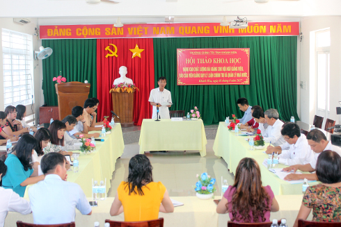 Hội thảo nâng cao chất lượng bài giảng của Trường Chính trị tỉnh