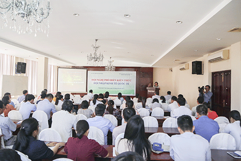 Hơn 120 đại biểu được tập huấn hội nhập kinh tế quốc tế