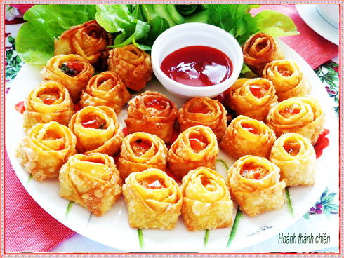 Hoành Thánh hoa hồng chiên giòn đơn giản