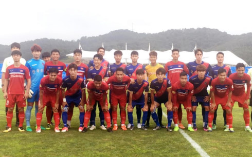 U22 Việt Nam giành chiến thắng đậm 6-1 trước Busan FC trên đất Hàn